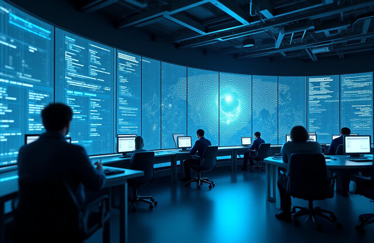 High-tech logistics control center